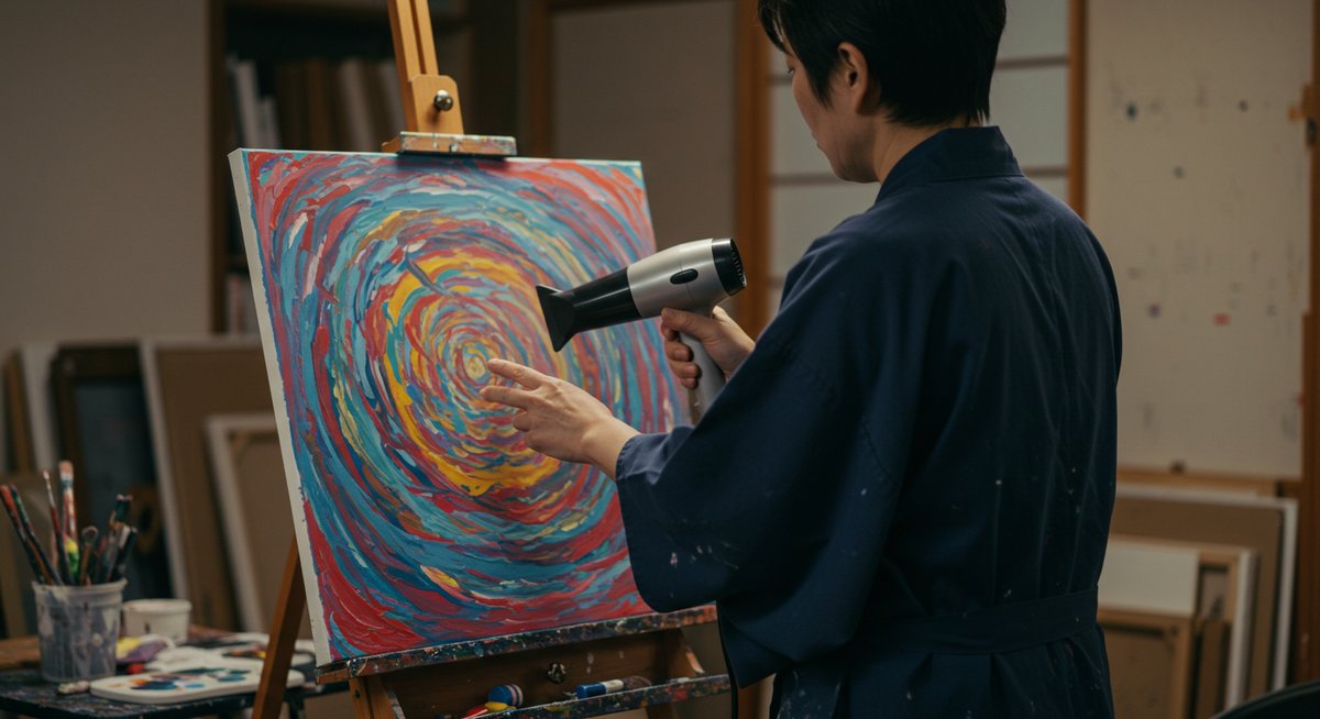 アクリル 絵の具 乾く 時間