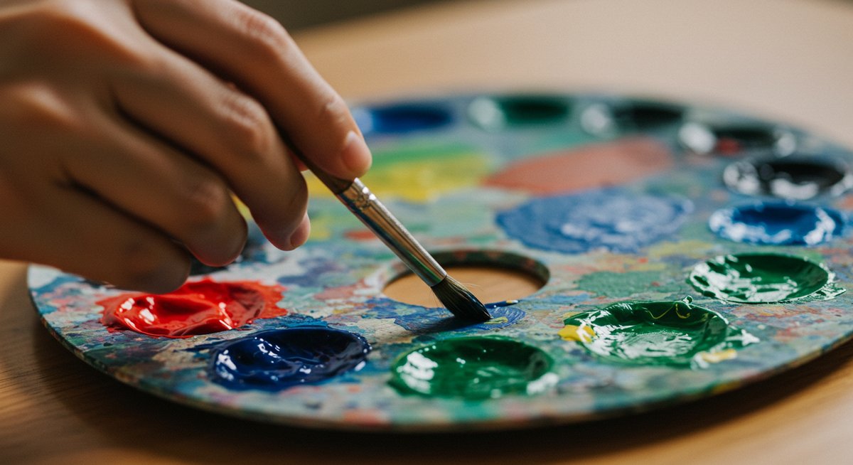 アクリル 絵の具 パレット