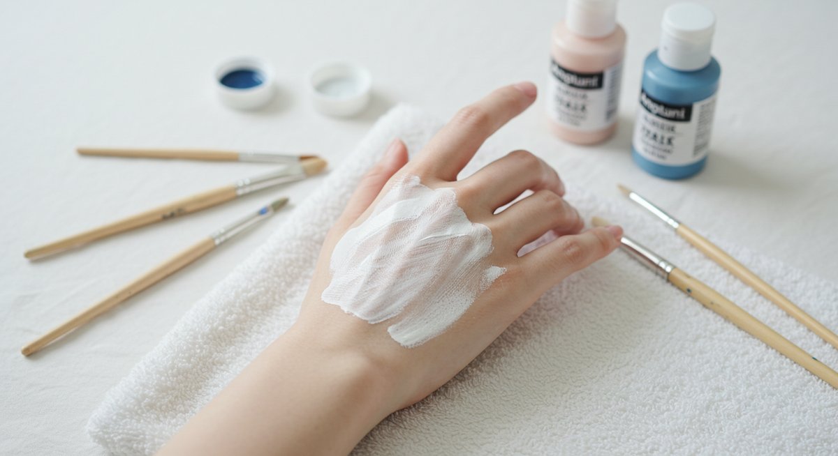 アクリル 絵の具 肌 落とし 方