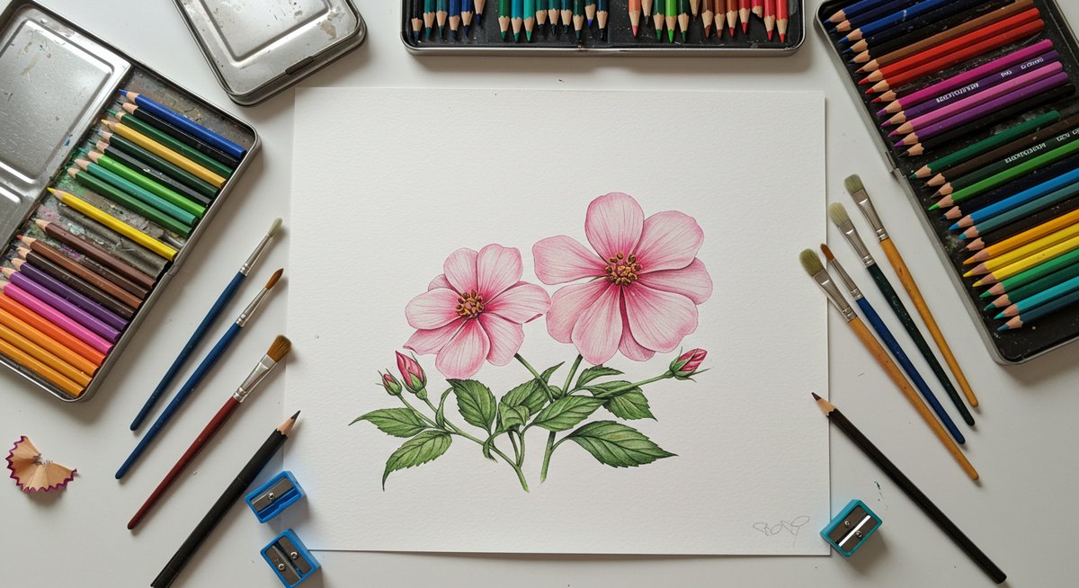 初心 者 色 鉛筆 画