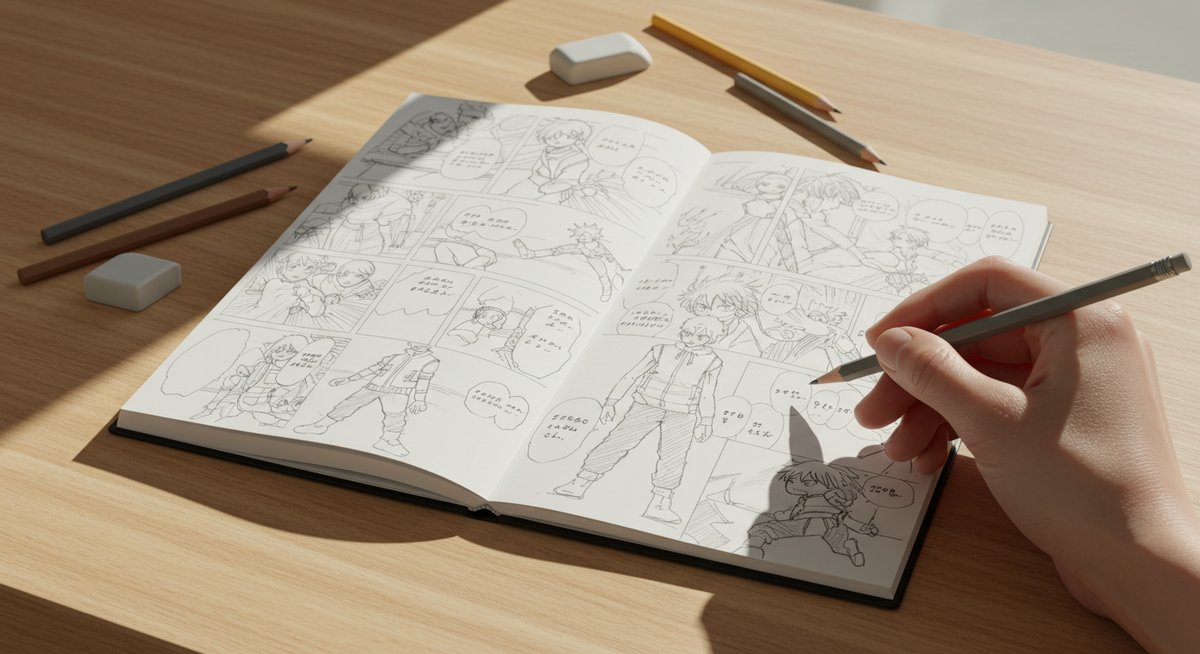 漫画 下書き