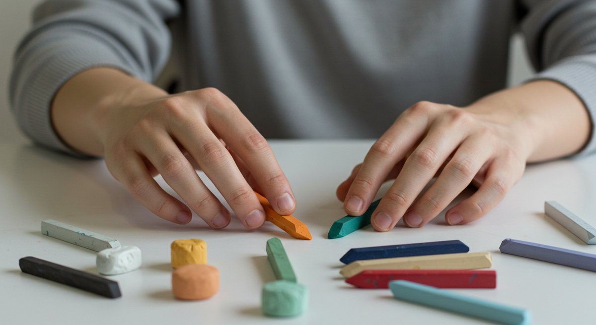 デッサン クレヨン みたい な