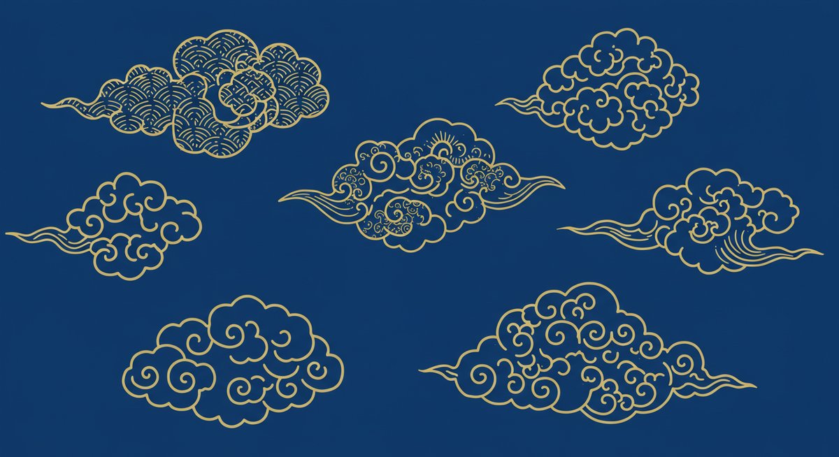 日本 画 雲