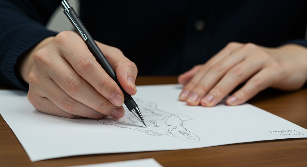 絵 を 描く シャーペン