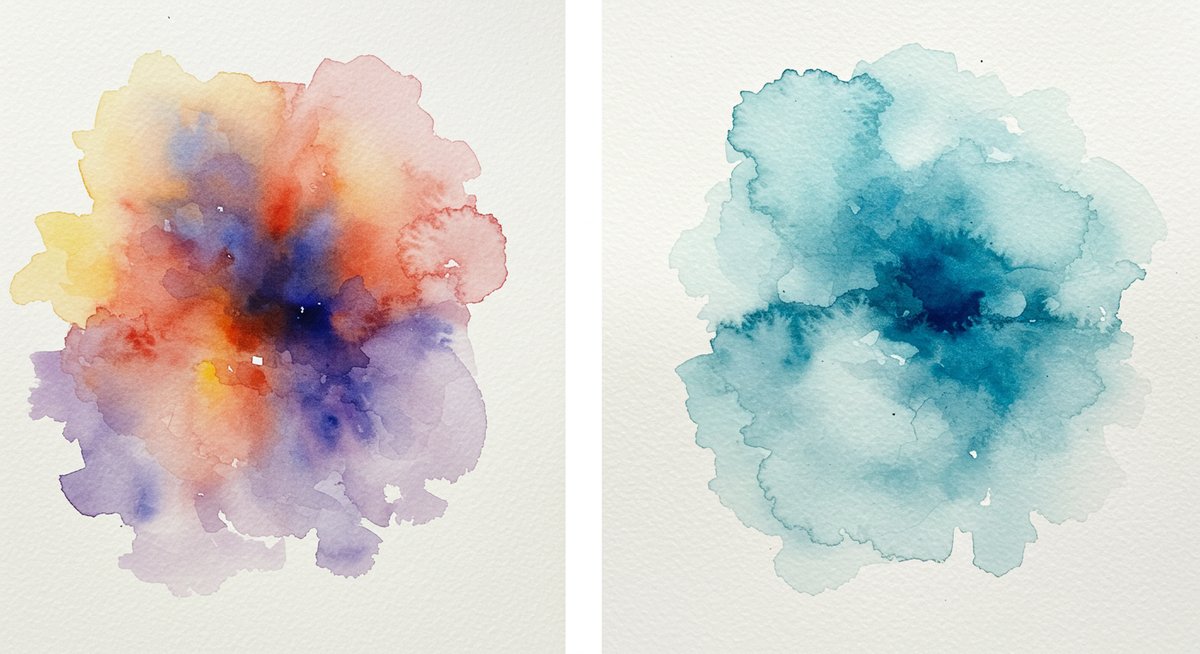 水彩 絵の具 ニス にじむ